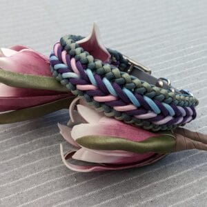 Handgeknoopte Paracord Halsband – Model 'Cita' (40-46cm)