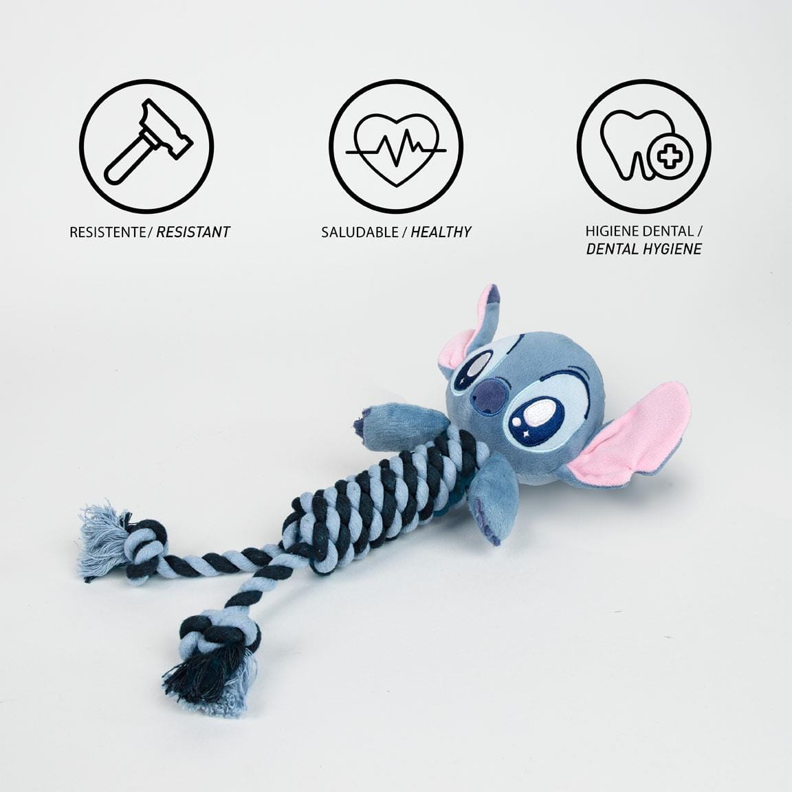 Touwhondenspeelgoed met Stitch-design - Afbeelding 2